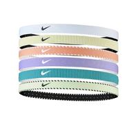 Nike Flex Classic Headbands 6PK Bandas Elásticas para el Cabello Sport Lilac Ice (6 unidades)