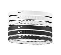 Nike Flex Classic Headbands 6PK Bandas Elásticas para el Cabello Sport W/B (6 Unidades)