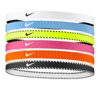 Nike Flex Classic OSFM - Cintas para el pelo (6 unidades), color rosa y blanco