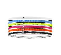 Nike Flex Classic Slim Headbands 6PK Bandas Elásticas Delgadas para el Cabello Sport Volt (6 unidades)