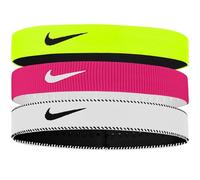 Nike Flex Classic Wide 3PK Diademas para hombre Volt/Vivid Pink/Black One Size