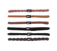 Nike Flex Gomas para el pelo (Paquete de 6) - Marrón