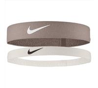 Nike Flex Headband BN2077-253 - Diadema de visón (2 unidades), color marrón y blanco