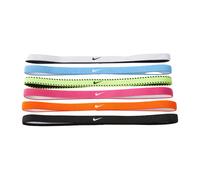 Cinta de pelo de fitness nike flex classic slim headbands 6pk gri Talla única