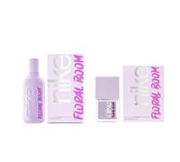 NIKE - Floral Boom Promoción 100 ml + 30 ml, Colonia Mujer, Pack 2 Productos, Perfume Formato Spray, Eau de Toilette Natural y Femenina, Aroma Almizclado Floral, Fragancia Dulce