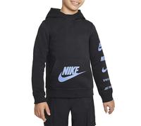 Nike FN7724-010 B NSW SI FLC PO Hoodie BB Sweatshirt Boy's Black Tamaño M