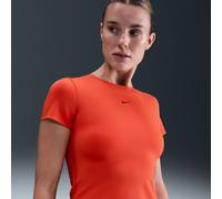 Nike Form Camiseta de manga corta - Mujer - Rojo M (EU 40-42)
