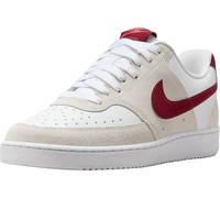NIKE FQ7628-100 Court Vision LO Hombre White/Team Red-Adobe-Dragon RE EU 40