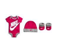 NIKE Futura Logo 3pc Set Camiseta, Rosa (Rush Pink), (Talla del Fabricante: 86/92) Unisex Niños