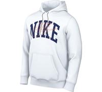 NIKE FV4447-100 Club Fleece Sweatshirt Hombre White/Safety Orange Tamaño M