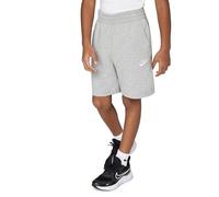 NIKE FZ5512-063 K NSW Club Knit Short 6IN LBR Shorts Boy's DK Grey Heather/White Tamaño XL