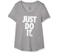 Nike G NK Dry tee Leg Scoop JDI T-Shirt, Niñas, dk Grey Heather, S