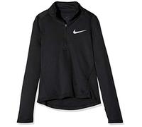Nike G Nk LS Top Run Hz Long Sleeved T-Shirt, Niñas, Black/(Reflective silv), L