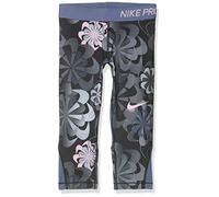 Nike G NP Capri Aop1 Mallas, Niñas, Black/Diffused Blue/Pink, XL