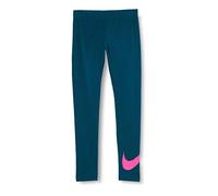 Nike G NSW Favorites Swsh Tight Sport Trousers, Niñas, Midnight turq/(Fire Pink), L