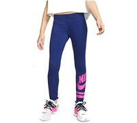 Nike G NSW Lggng Favorite Gx3 Sport Trousers, Niñas, Blue Void/(Fire Pink), L
