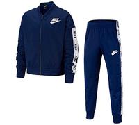Nike G NSW TRK Suit Tricot Tracksuit, Niñas, Blue Void/White/Blue Void/(White), XL