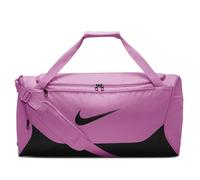 Nike Gameday Brasilia X - Bolsa de deporte unisex para adultos (24 L, 40 L, 60 L o 95 L), para hombre y mujer, Magenta claro/negro/blanco, Medio, Bolsa de lona