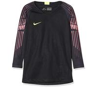 Nike Gardien Long Sleeved t-Shirt, Unisex niños, Black/Black/(Volt) (no Sponsor), S