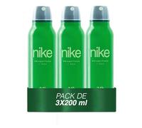 NIKE - Ginger Tonic Pack de 3 x 200 ml, Desodorante Hombre Spray, Desodorante Antimanchas para Todo Tipo de Piel, 0% Sales de Aluminio, de Larga Duración, Fragancia Cítrica y Floral