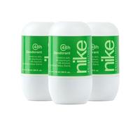 NIKE - Ginger Tonic Pack de 3 x 50 ml, Desodorante Hombre Roll-On, Desodorante Antimanchas para Piel Sensible, 0% Alcohol y 0% Sales de Aluminio, de Larga DuraciónPerfume Cítrico y Floral