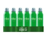 NIKE - Ginger Tonic Pack de 6 x 200 ml, Desodorante Hombre Spray, Desodorante Antimanchas para Todo Tipo de Piel, 0% Sales de Aluminio, de Larga Duración, Fragancia Cítrica y Floral