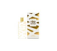 NIKE - Gold Edition 100 ml, Colonia Mujer, Perfume Formato Spray, Eau de Toilette Natural y Femenino, Aroma Oriental Vainilla, Elegante y de Larga Duración