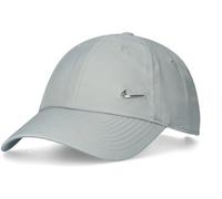 Nike Dri-FIT Club Gorra sin estructura con logotipo Swoosh metálico - Gris S/M