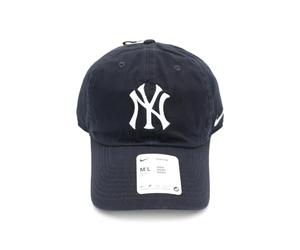 NIKE, Gorra de Béisbol, Unstructured Club, Azul Pitch, Talla M-L, 100% Algodón Orgánico, MLB New York Yankees