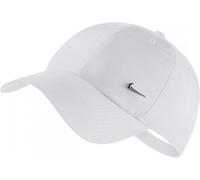 Nike - Gorra Heritage86 Metal Swoosh, Unisex, White-Metallic Silver