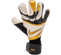 Nike - Guantes de portero Vapor Grip3, Unisex, Black-White-Metallic gold coin, 7