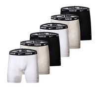 Nike Hombre Boxer Shorts, 6er Paquete - Boxers,Algodón Stretch,Monocromo