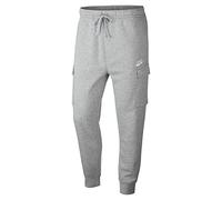 Nike Hombre Pantalones de Deporte, Dk Grey Heather/Matte Silver/(White), XL