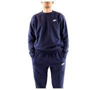 Nike Hombre Sudadera, Azul (Midnight Navy/White), M
