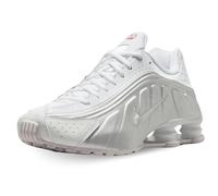 Nike HQ1988-101 Shox R4 Mujer White/Metallic Silver-White EU 43