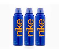 NIKE - Indigo Pack de 3 x 200 ml, Desodorante Hombre Spray, Desodorante Antimanchas para Todo Tipo de Piel, 0% Sales de Aluminio, de Larga Duración, Fragancia Frutal Amaderada
