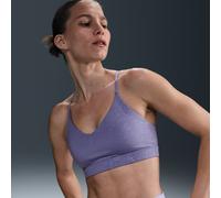 Nike Indy Light Support Sujetador deportivo con almohadilla y estampado floral - Mujer - Morado XS