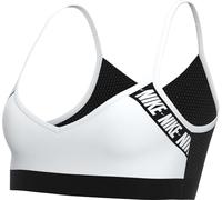 Nike Indy Logo Bra Sujetador de Deporte, Mujer, White/Black/(White), S