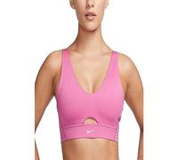 Nike Indy Plunge Cutout-Sujetador Deportivo Acolchado, Fucsia cósmico, Small para Mujer