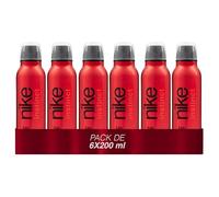 NIKE - Instinct Woman Pack 6 x 200 ml, Desodorante Mujer, Formato Spray, Perfume Formato Líquido, Eau de Toilette Natural y Femenina, Aroma Amaderado Oriental, Fragancia Fresca y de Larga Duración