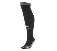 Nike Inter U Stad OTC Sock 3R Socks, Unisex Adulto, Black/Dark Grey/Blue Spark/Tour Yellow, XS