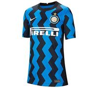 Nike Inter Y NK BRT Stad JSY SS Hm T-Shirt, Unisex niños, Blue Spark/White Full Sponsor, S
