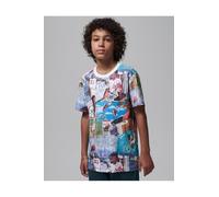 Nike Jdb MJ Brooklyn Collage AOP Short-Sleeve Blusa para niñas y niñas (Paquete de 1)