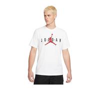 NIKE Jordan Air Wordmark Camiseta, Blanco (White/Black/Red), L para Hombre