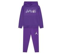 Nike Jordan - Chándal para niña Take Flight Shine color morado, código 35C804-P44, violeta, 4-5 Años