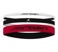 Nike Jordan Elastic Sport Mixed Width 3 PK Diademas para hombre White/Gym Red/Black One Size