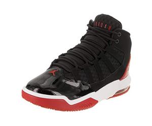 Nike Jordan MAX Aura Zapatillas de Deporte, Niños, Multicolor (Black/Black/Gym Red/White 6), 37.5 EU (4.5 Infantil UK)