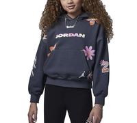 Nike Jordan Sudadera de niña con Capucha Deloris Jordan Flower Gris Talla S (128-137 cm) Código 45C960-693, Gris, 8-10 años