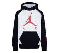 Nike Jordan Sudadera de Niño con Capucha Jumpman Air Speckle Blanco Código 95A167-F66, Blanco/Negro, 8-10 años