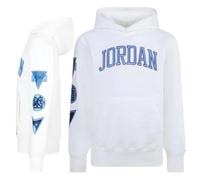 Nike Jordan - Sudadera para niños con Capucha, Color Beige, Talla S (128-137 cm), código 95D543-782, Beige/Azul, 8-10 años